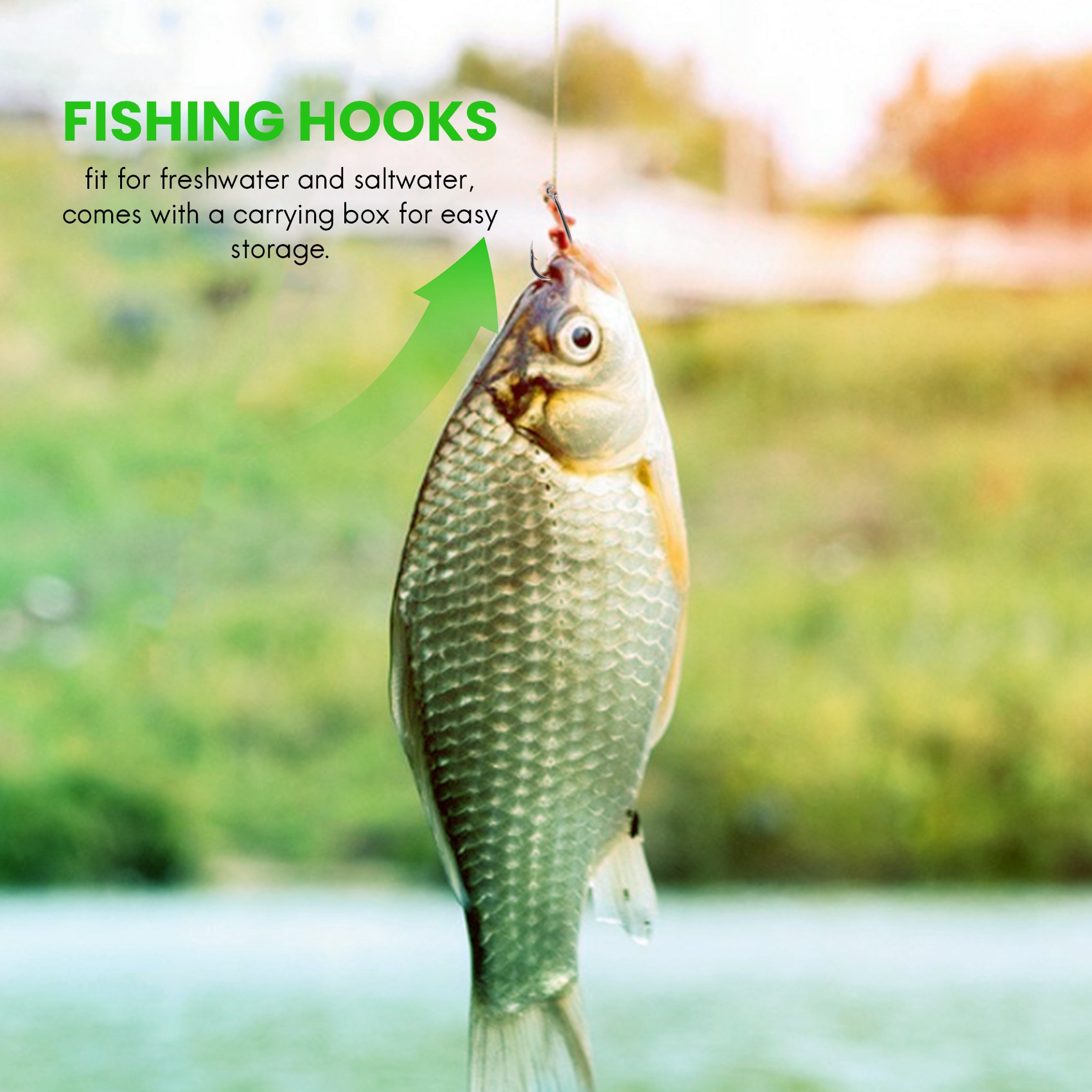 Fishing Hook Box - Новинка 500 шт./комплект, смешанные размеры #