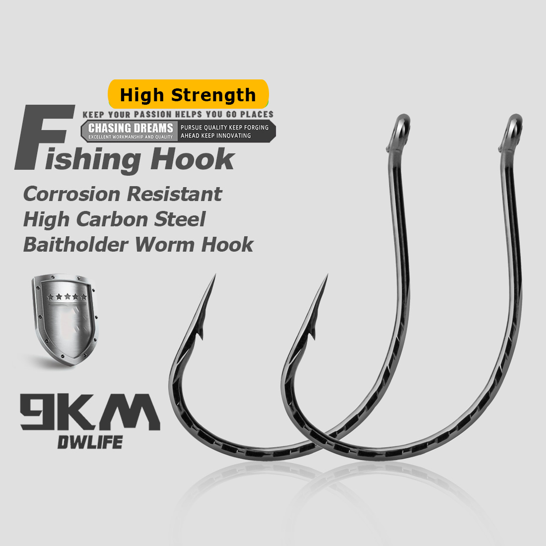 Fishing Hook Offset - Крючок для рыбалки на окуня, 50