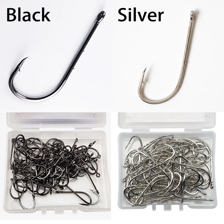 Рыболовные Крючки 100 шт., крю – обзор и цена Fishing Hook Offset