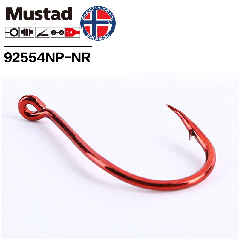 Mustad Big Red 2X SUICIDE Высо – обзор и цена Fishing Hook Offset