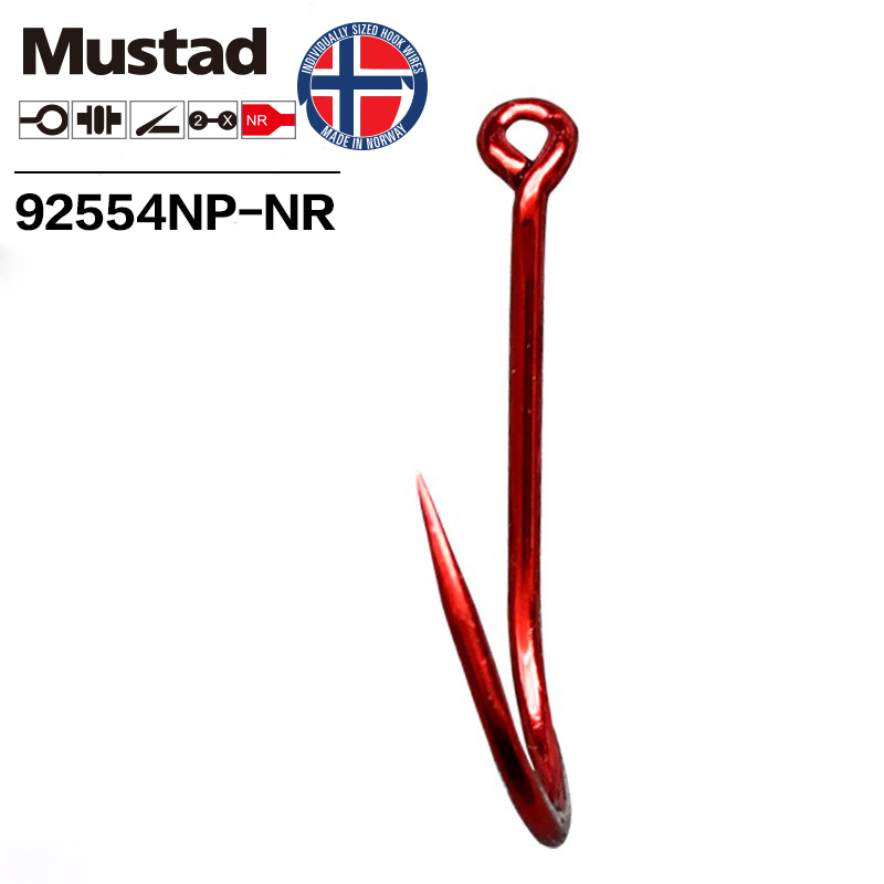 Mustad Big Red 2X SUICIDE Высо – обзор и цена Fishing Hook Offset